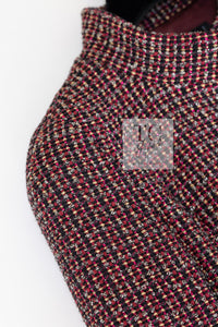 CHANEL 12PF Burgundy Wine Red Griopix Jacket Skirt Suit 34 シャネル バーガンディー ワイン レッド グリポア宝石ボタン ジャケット スカート スーツ 即発
