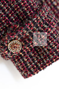 CHANEL 12PF Burgundy Wine Red Griopix Jacket Skirt Suit 34 シャネル バーガンディー ワイン レッド グリポア宝石ボタン ジャケット スカート スーツ 即発