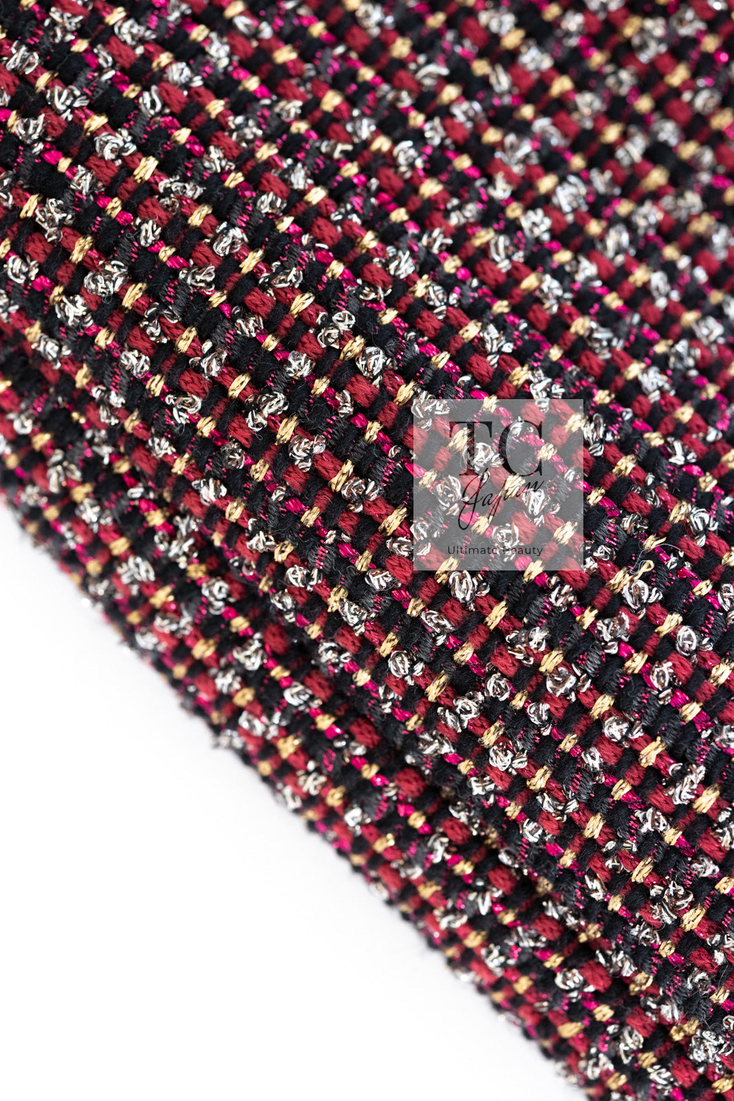 CHANEL 12PF Burgundy Wine Red Griopix Jacket Skirt Suit 34 シャネル バーガンディー ワイン レッド グリポア宝石ボタン ジャケット スカート スーツ 即発