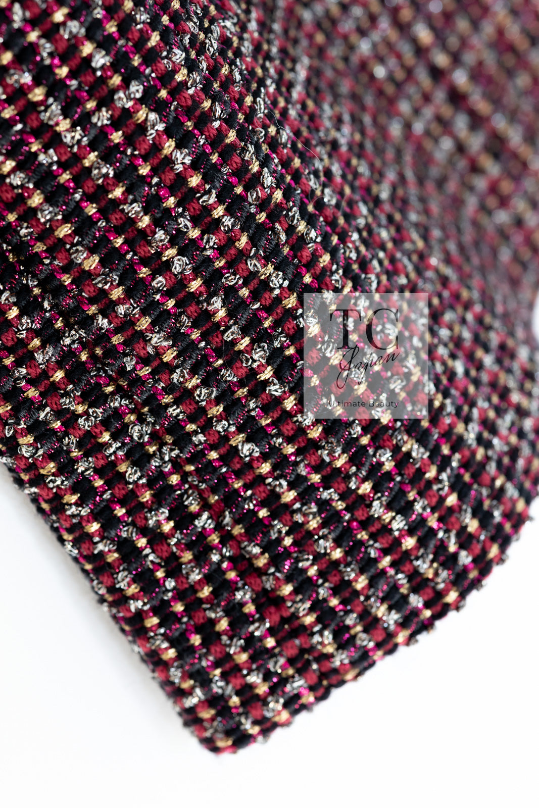 CHANEL 12PF Burgundy Wine Red Griopix Jacket Skirt Suit 34 シャネル バーガンディー ワイン レッド グリポア宝石ボタン ジャケット スカート スーツ 即発
