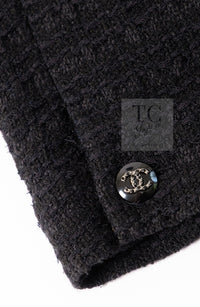 CHANEL 21C Black Bow CC Buttons Tweed Jacket Skirt Suit 38 シャネル ブラック リボン ココボタン ツイード ジャケット スカート スーツ 即発