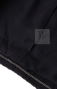 CHANEL 21C Black Bow CC Buttons Tweed Jacket Skirt Suit 38 シャネル ブラック リボン ココボタン ツイード ジャケット スカート スーツ 即発
