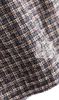 CHANEL 03S Brown Beige Pink Linen Cotton Tweed Skirt 38 シャネル ブラウン ベージュ ピンク リネン コットン ツイード スカート 即発