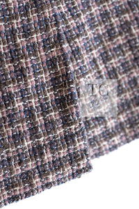 CHANEL 03S Brown Beige Pink Linen Cotton Tweed Skirt 38 シャネル ブラウン ベージュ ピンク リネン コットン ツイード スカート 即発
