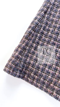 CHANEL 03S Brown Beige Pink Linen Cotton Tweed Skirt 38 シャネル ブラウン ベージュ ピンク リネン コットン ツイード スカート 即発
