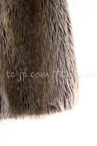 CHANEL 10A Black Re d Wool Lesage Tweed Fantasy Fur Mini Skirt 34 シャネル ブラック レッド ウール ルサージュ ファンタジー ファー ミニ スカート 即発