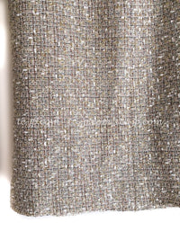 CHANEL 05S Beige Metallic Cotton Lesage Tweed Skirt 44 シャネル ベージュ メタリック コットン ルサージュ ツイード スカート 即発