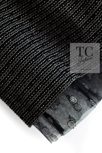 CHANEL 03A Black Silver Hemp Tweed Mini Skirt 34 シャネル ブラック シルバー ヘンプ ツイード ミニ スカート 即発