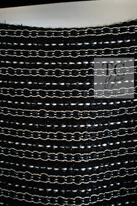 CHANEL 03A Black Silver Hemp Tweed Mini Skirt 34 シャネル ブラック シルバー ヘンプ ツイード ミニ スカート 即発