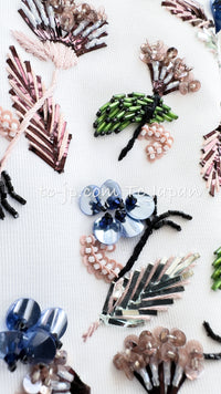 Christian Dior White EmbellishedDress 36 クリスチャン ディオール ホワイト・刺繍・ビーズ・ドレス・ワンピース 即発