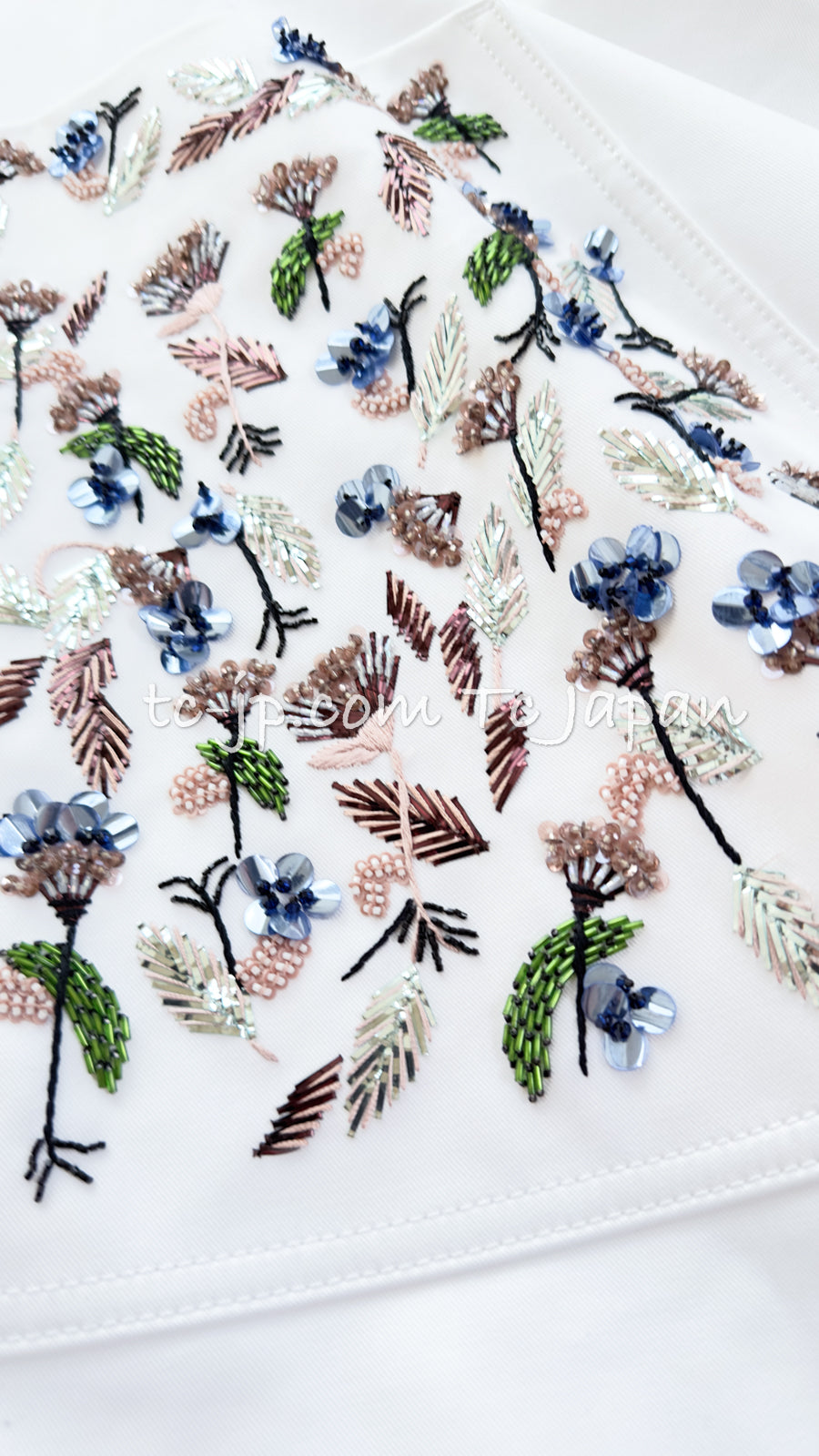 Christian Dior White EmbellishedDress 36 クリスチャン ディオール ホワイト・刺繍・ビーズ・ドレス・ワンピース 即発