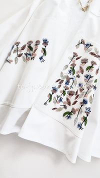 Christian Dior White EmbellishedDress 36 クリスチャン ディオール ホワイト・刺繍・ビーズ・ドレス・ワンピース 即発