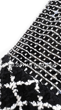 CHANEL 09S Black White Sequin Dress 36 シャネル ブラック ホワイト スパンコール ワンピース 即発