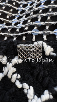 CHANEL 09S Black White Sequin Dress 36 シャネル ブラック ホワイト スパンコール ワンピース 即発