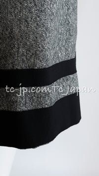 CHANEL 88A Vintage Naomi Campbell Gray Ribbon Bow Dress 40 シャネル ヴィンテージ・グレー・リボン・ワンピース 即発