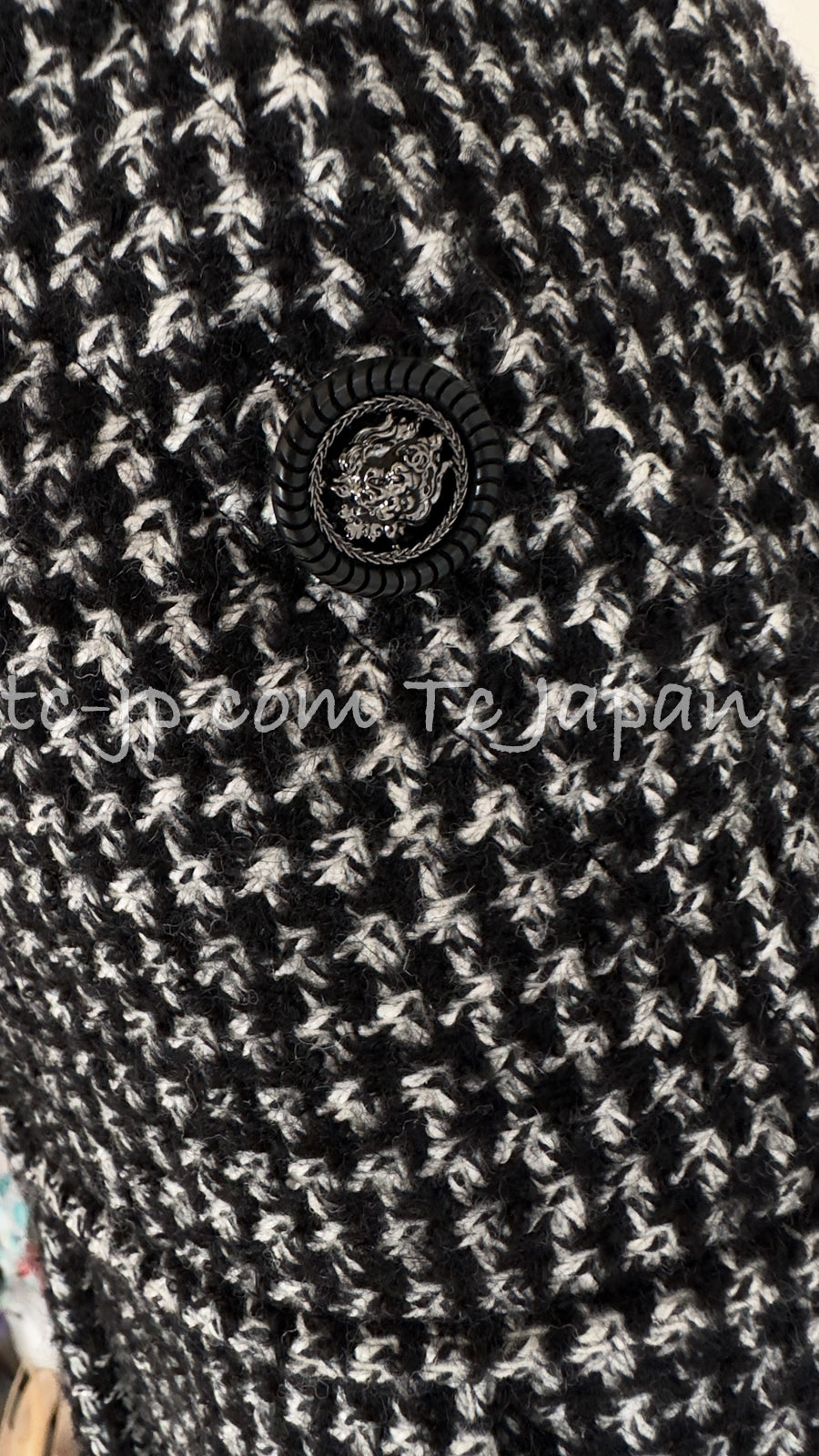 CHANEL 14B Black White Wool Silk Tweed Dress 34 シャネル ブラック ホワイト ウール シルク ツイード ワンピース 即発