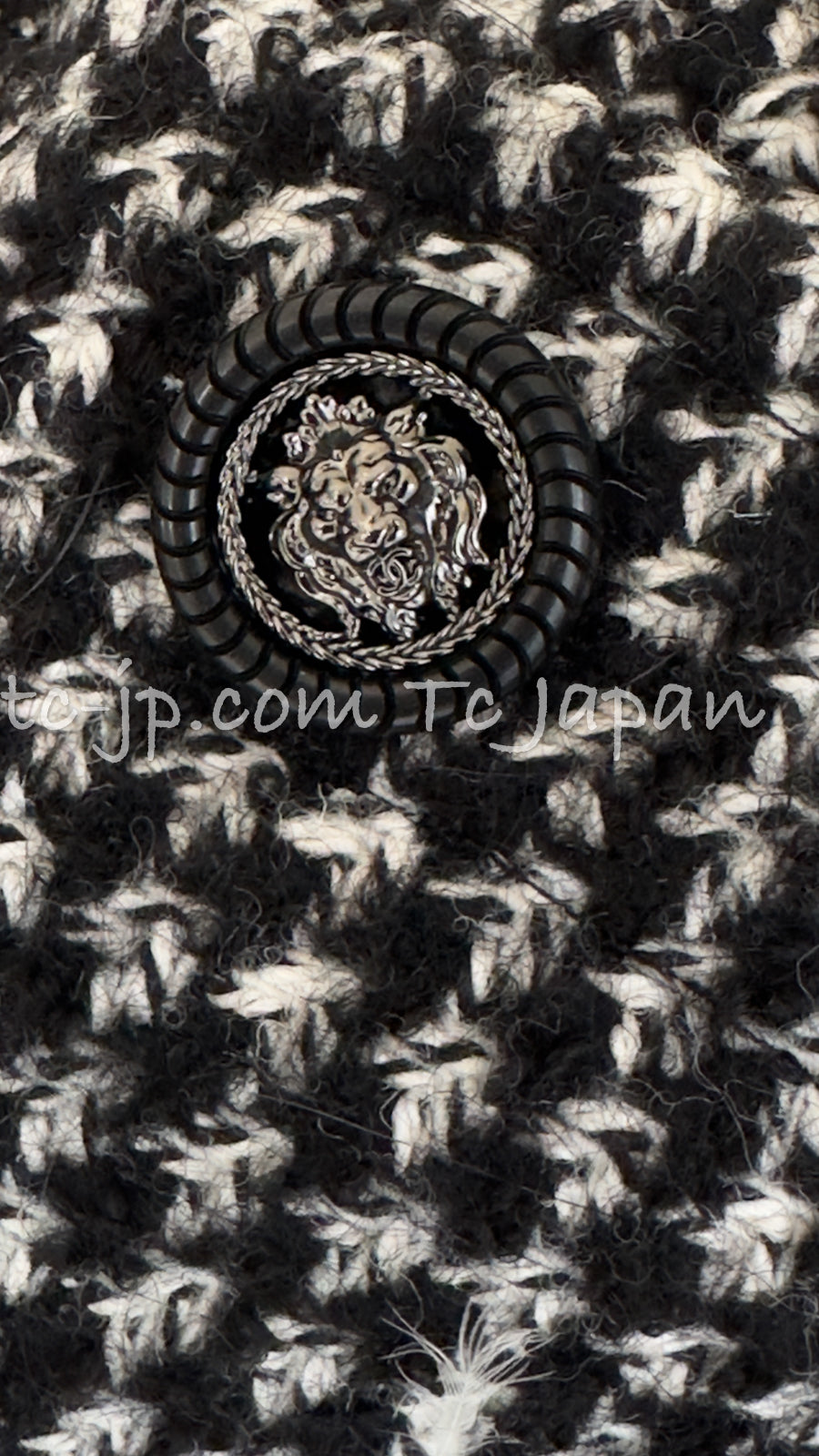 CHANEL 14B Black White Wool Silk Tweed Dress 34 シャネル ブラック ホワイト ウール シルク ツイード ワンピース 即発
