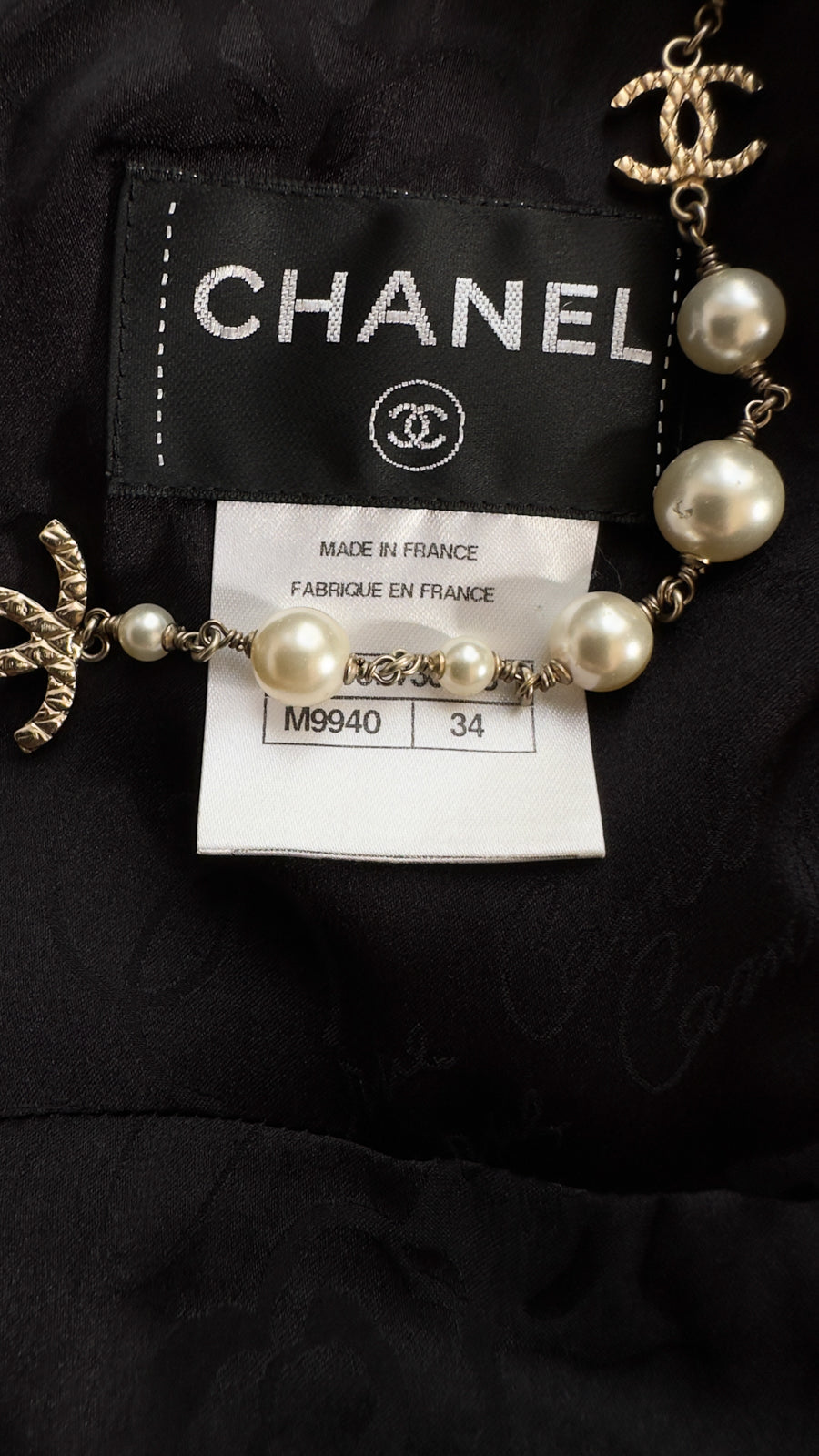CHANEL 14B Black White Wool Silk Tweed Dress 34 シャネル ブラック ホワイト ウール シルク ツイード ワンピース 即発