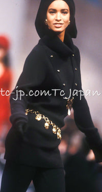 CHANEL 89A Brown Camel Hair Cardigan 38 40 シャネル キャメル ベージュ カーディガン 即発
