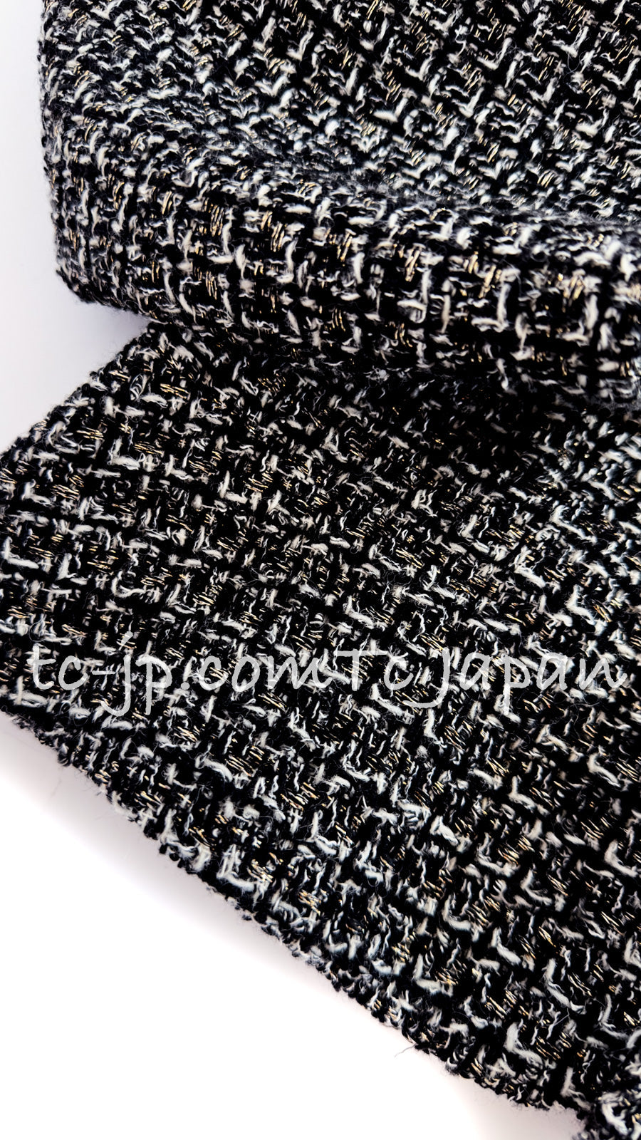 CHANEL 12A Black Gray Metallic Zipper Tweed Jacket 36 38 シャネル ブラック グレー メタリック ジッパー ツイード ジャケット 即発