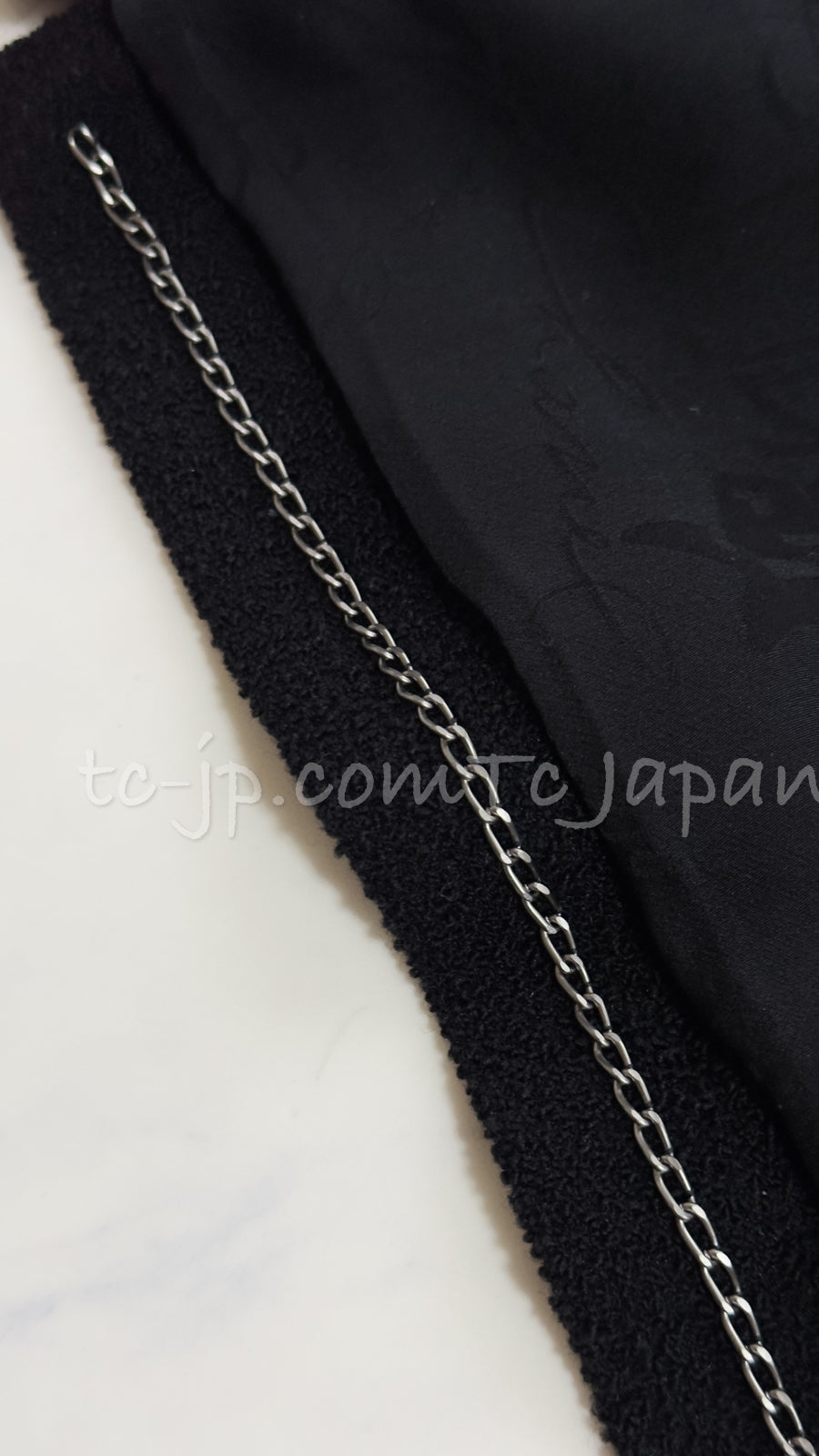 CHANEL 12C Black Rhinestone Buttons Jacket 36 40 42 シャネル ブラック ラインストーン ボタン ジャケット 即発