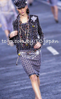 CHANEL 04A Multicolor Tweed Jacket Skirt Suit 38 シャネル マルチカラー ツイード ジャケット スカート スーツ 即発