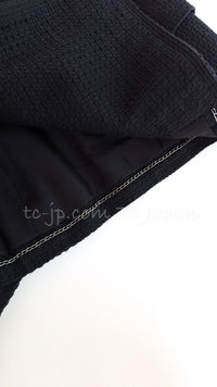 CHANEL 07C white or Black Dress jacket Coat with ribbon Suit  訳あり シャネル ブラック 胸紐・ジャケット・スカート・スーツ コート - TC JAPAN