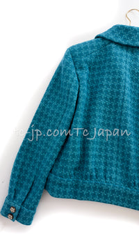 CHANEL 19A Blue Riders Wool Tweed Jacket 38 40 シャネル ブルー ライダース ウール ツイード ジャケット 即発
