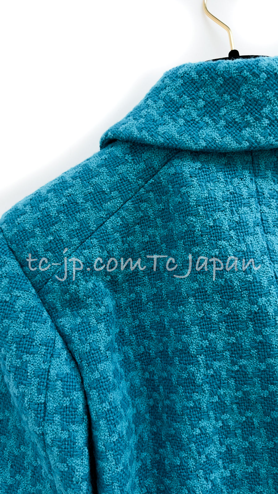 CHANEL 19A Blue Riders Wool Tweed Jacket 38 40 シャネル ブルー ライダース ウール ツイード ジャケット 即発
