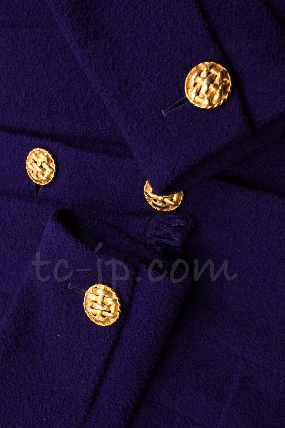 CHANEL 92A Vintage Iconic Collector's Piece Purple Wool Tweed Coat Jacket 38 シャネル ヴィンテージ パープル コレクター限定品 レア ウール ツイード コート ジャケット 即発