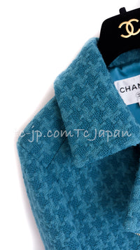 CHANEL 19A Blue Riders Wool Tweed Jacket 38 40 シャネル ブルー ライダース ウール ツイード ジャケット 即発