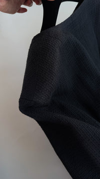 CHANEL 07C white or Black Dress jacket Coat with ribbon Suit  訳あり シャネル ブラック 胸紐・ジャケット・スカート・スーツ コート - TC JAPAN