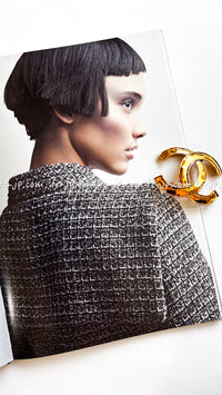 CHANEL 12A Black Gray Metallic Zipper Tweed Jacket 36 38 シャネル ブラック グレー メタリック ジッパー ツイード ジャケット 即発