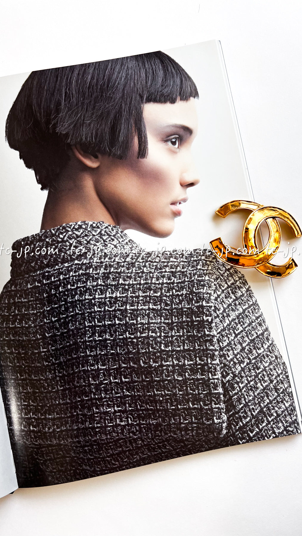 CHANEL 12A Black Gray Metallic Zipper Tweed Jacket 36 38 シャネル ブラック グレー メタリック ジッパー ツイード ジャケット 即発
