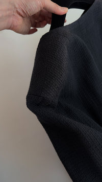 CHANEL 07C white or Black Dress jacket Coat with ribbon Suit  訳あり シャネル ブラック 胸紐・ジャケット・スカート・スーツ コート - TC JAPAN