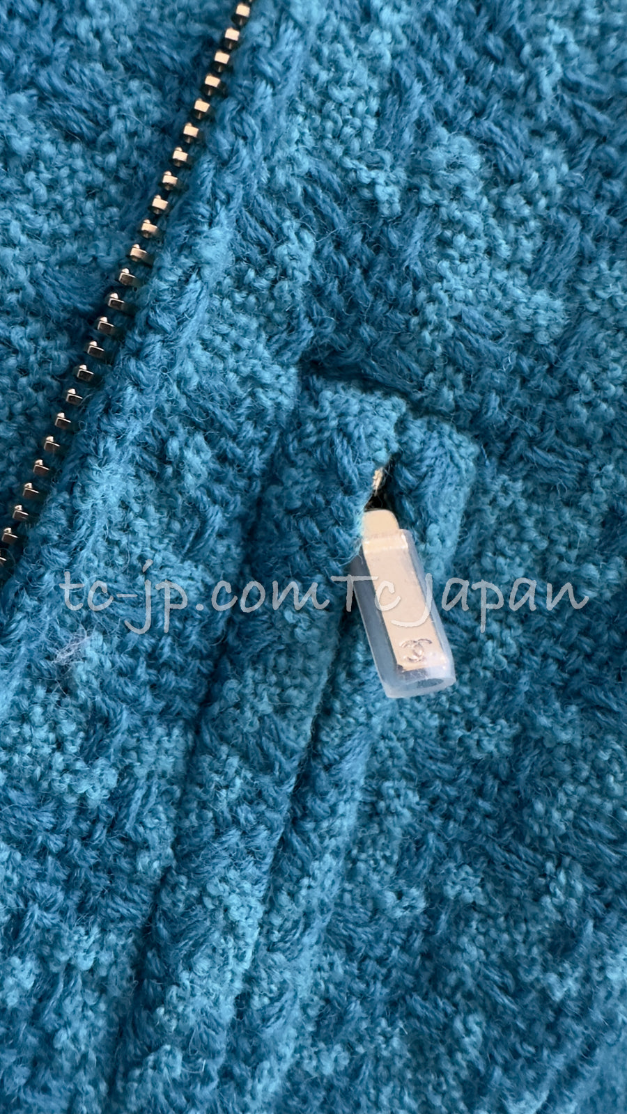 CHANEL 19A Blue Riders Wool Tweed Jacket 38 40 シャネル ブルー ライダース ウール ツイード ジャケット 即発
