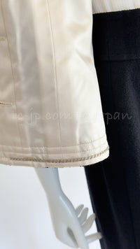 CHANEL 06A Black Wool Tweed Jacket Skirt Suit 38 シャネル ブラック ウール ジャケット スカート スーツ 即発