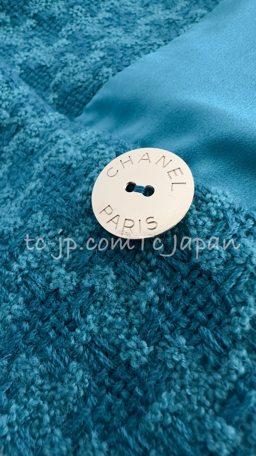 CHANEL 19A Blue Riders Wool Tweed Jacket 38 40 シャネル ブルー ライダース ウール ツイード ジャケット 即発