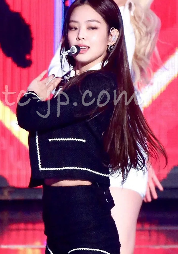 CHANEL 94S Navy "BLACKPINK" Jennie Cotton Tweed Jacket Skirt Suit 34 36 38 42 シャネル ネイビー "ブラックピンク"のジェニー コットン ツイード ジャケット スカート スーツ 即発