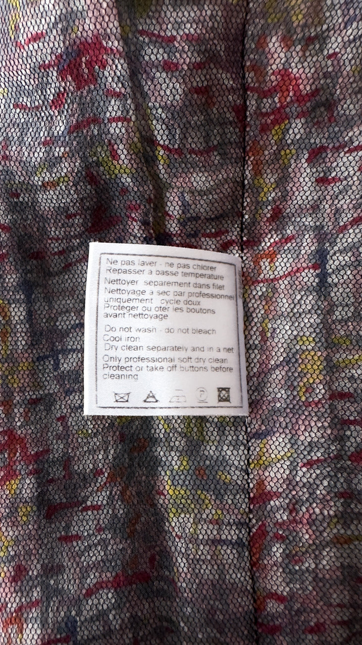 CHANEL 05C $6.5K 57Th NY Limited Collection Silk Wool Tweed Jacket 36 38 40 シャネル NY 57番街 限定 シルク ウール フリル ツイード ジャケット 即発