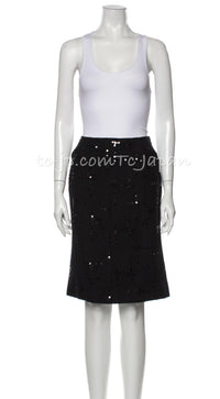 CHANEL 02A Black Lesage Sequin Jacket Skirt 34 36 40 シャネル ルサージュ・ブラック・スパンコール ジャケット・スカート 即発