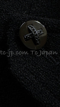 CHANEL 06A Black Wool Tweed Jacket Skirt Suit 38 シャネル ブラック ウール ジャケット スカート スーツ 即発