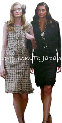 CHANEL 05C Black Chiffon Lace Camellia Buttons Jacket 38 44 シャネル ブラック・シフォン・レース・カメリアボタン・ジャケット 即発