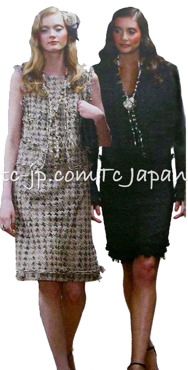 CHANEL 05C Black Chiffon Lace Camellia Buttons Jacket 38 44 シャネル ブラック・シフォン・レース・カメリアボタン・ジャケット 即発