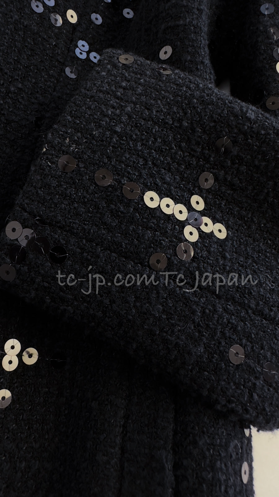 CHANEL 02A Black Lesage Sequin Jacket Skirt 34 36 40 シャネル ルサージュ・ブラック・スパンコール ジャケット・スカート 即発