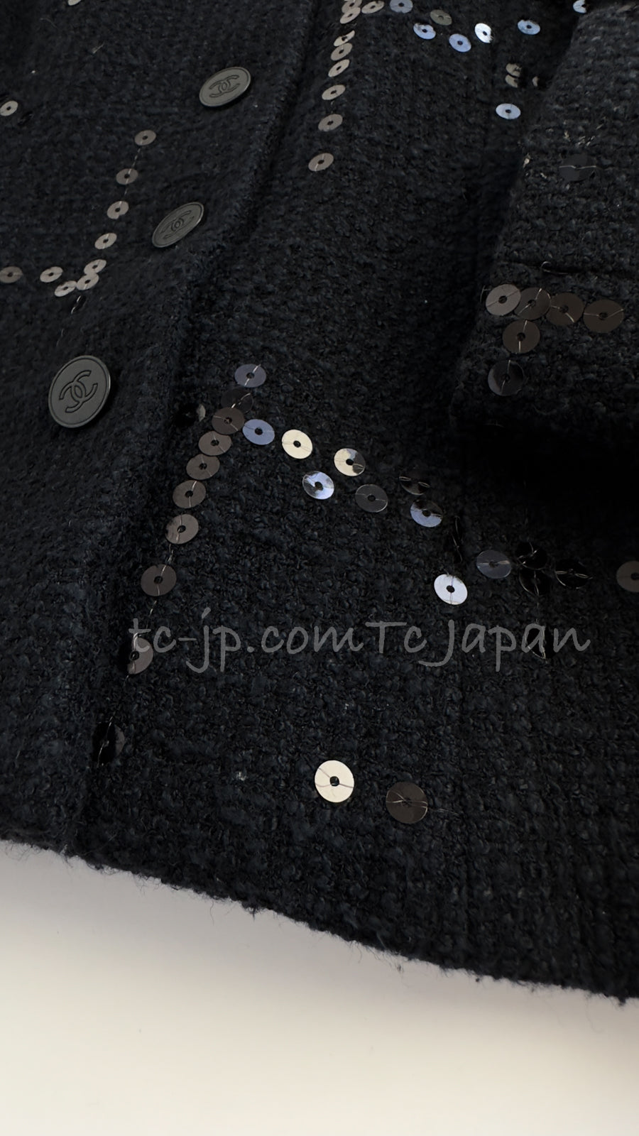 CHANEL 02A Black Lesage Sequin Jacket Skirt 34 36 40 シャネル ルサージュ・ブラック・スパンコール ジャケット・スカート 即発