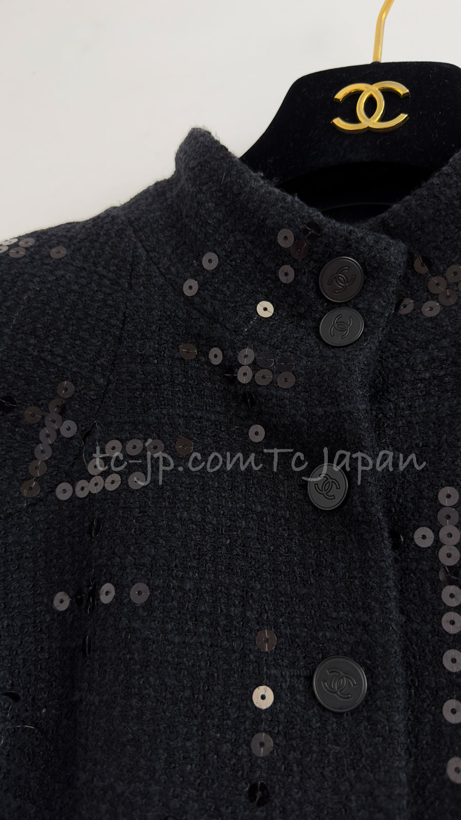 CHANEL 02A Black Lesage Sequin Jacket Skirt 34 36 40 シャネル ルサージュ・ブラック・スパンコール ジャケット・スカート 即発