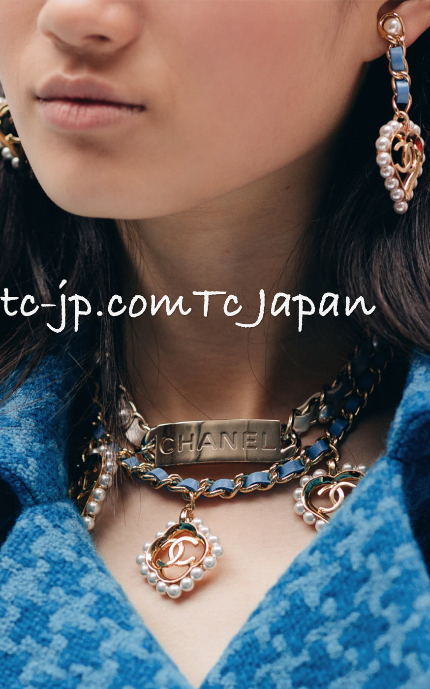 CHANEL 19A Blue Riders Wool Tweed Jacket 38 40 シャネル ブルー ライダース ウール ツイード ジャケット 即発