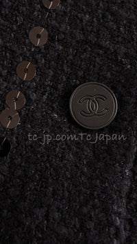 CHANEL 02A Black Lesage Sequin Jacket Skirt 34 36 40 シャネル ルサージュ・ブラック・スパンコール ジャケット・スカート 即発