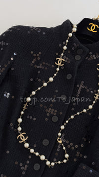 CHANEL 02A Black Lesage Sequin Jacket Skirt 34 36 40 シャネル ルサージュ・ブラック・スパンコール ジャケット・スカート 即発